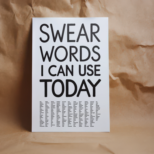 SWEAR WORDS I CAN USE TODAY